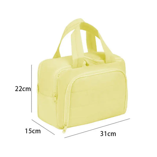 Travel Toiletry Bag with Double Zipper for Organized Packing
