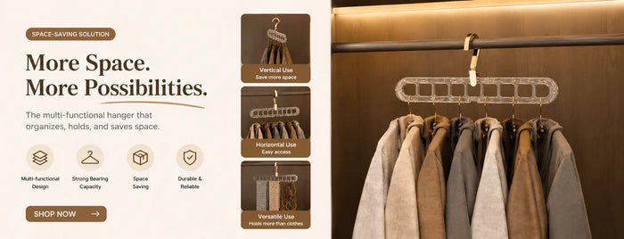 The Space-Saving 9-Hole Hanger Organizer Every Small Closet Needs