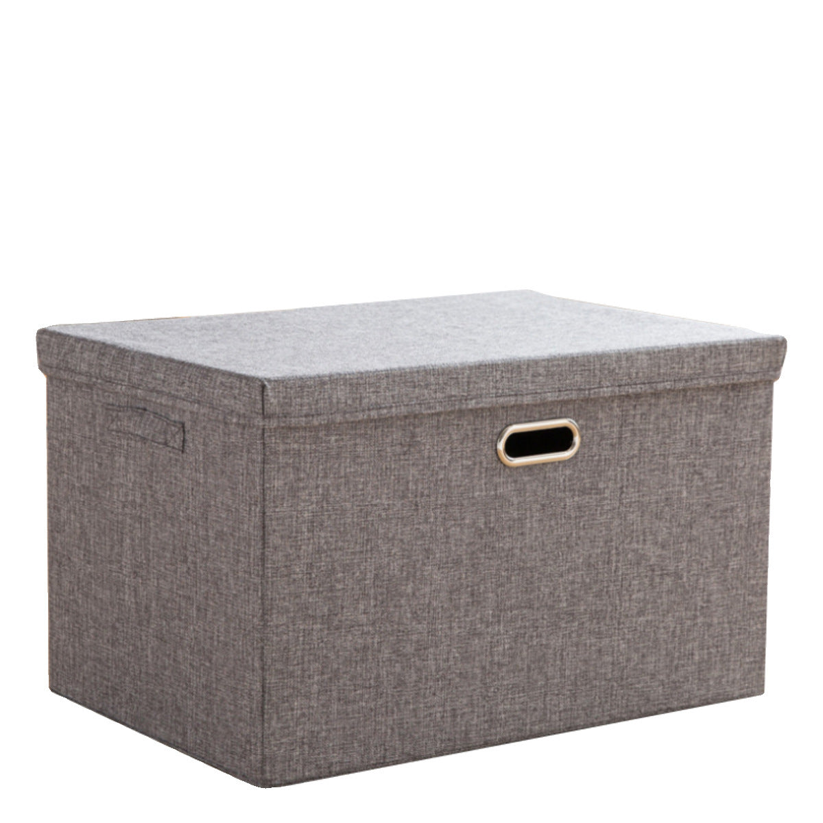 Large Collapsible Storage Bins with Lids Linen Fabric Foldable Storage Boxes Organizer Containers Baskets Cube with Cover for Home Bedroom Closet Office Nursery