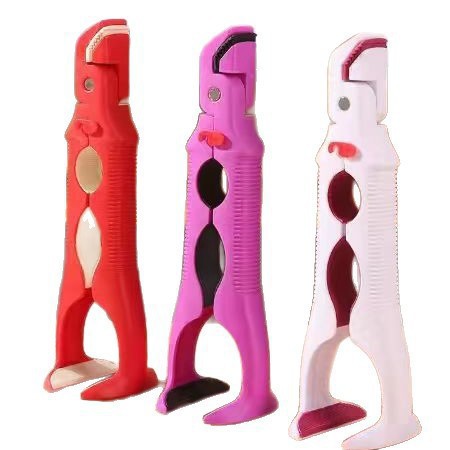 Heat-Resistant Hot Plate Grippers, Anti-Scald Plate & Bowl Holder Clip, Non-Slip Ergonomic Handle with Wave-Grip Silicone, Built-in Bottle Opener, Safe for Oven, Microwave, Air Fryer