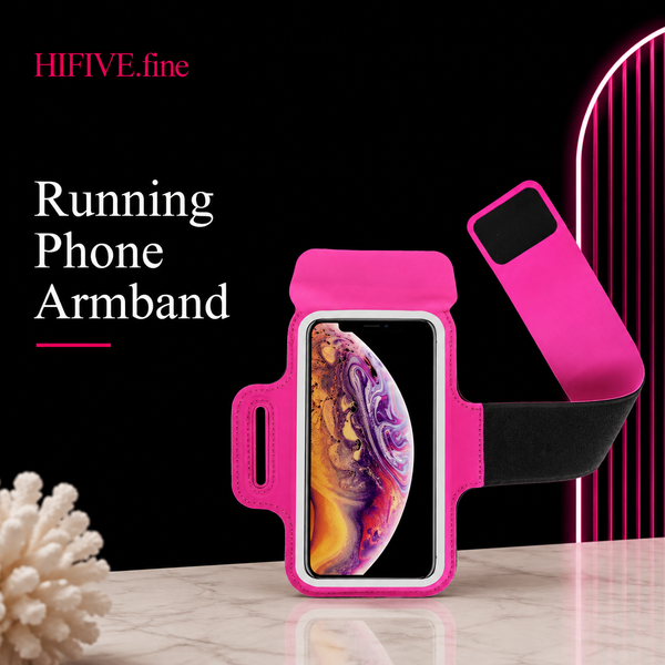 Running Phone Holder – Universal Adjustable Armband. Suitable for Gym, Jogging, Hiking, Running, Sports, and Walking Workouts. Phone Arm Pouch – Fits Mobile Phones Up to 7 Inches.