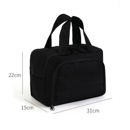  Design Travel Toiletry Bag for Women, Puffer Large Toiletry Bag, Lightweight Cosmetic Makeup Organizer with Handle for Traveling, Accessories, Essentials, Toiletries