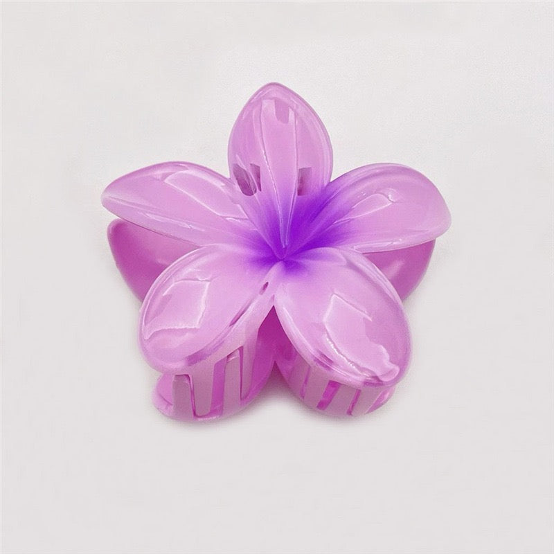 Flower Hair Clips for Women, Plumeria Hibiscus Hair Clip for Vacation Party Summer Beach Seaside