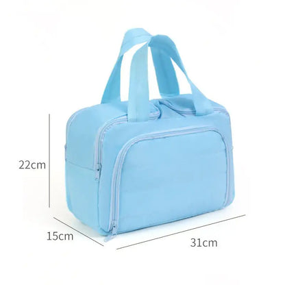 Travel Toiletry Bag with Double Zipper for Organized Packing