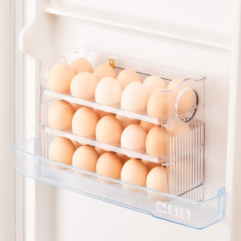 Egg Holder for Fridge 3 Tiers Clear Egg Organizer - HIFIVE.fine
