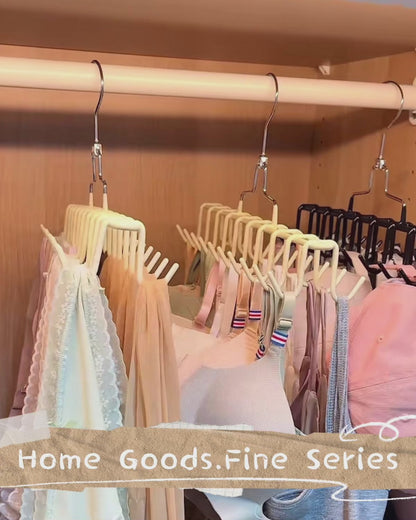 Multi Hook Hanger with 20 Hooks, Closet Organizer with Double Row Space Saving Design and 360° Rotating Hook, Wardrobe Storage Solution for Scarves, Bras, Belts and Accessories